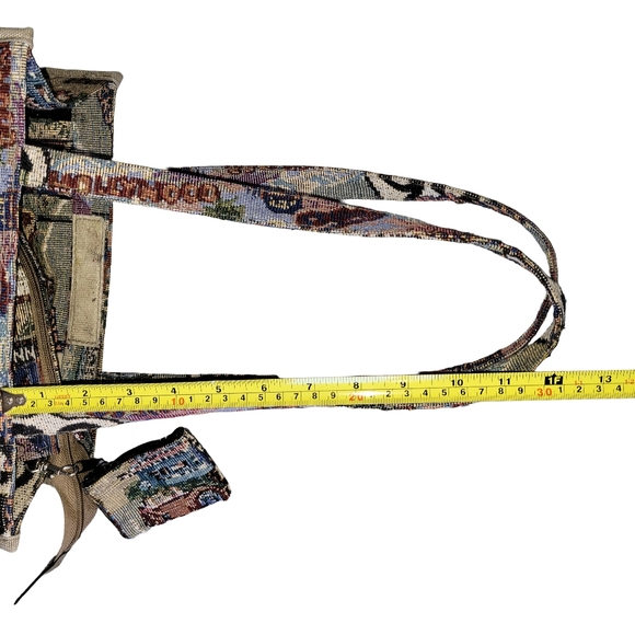 Jade Vintage Route 66 Tapestry Tote Bag Travel Shoulder Purse - Picture 8 of 13